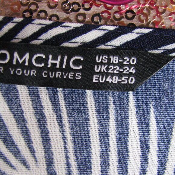 NWT BloomChic navy and white dress 18/2X - Picture 7 of 11